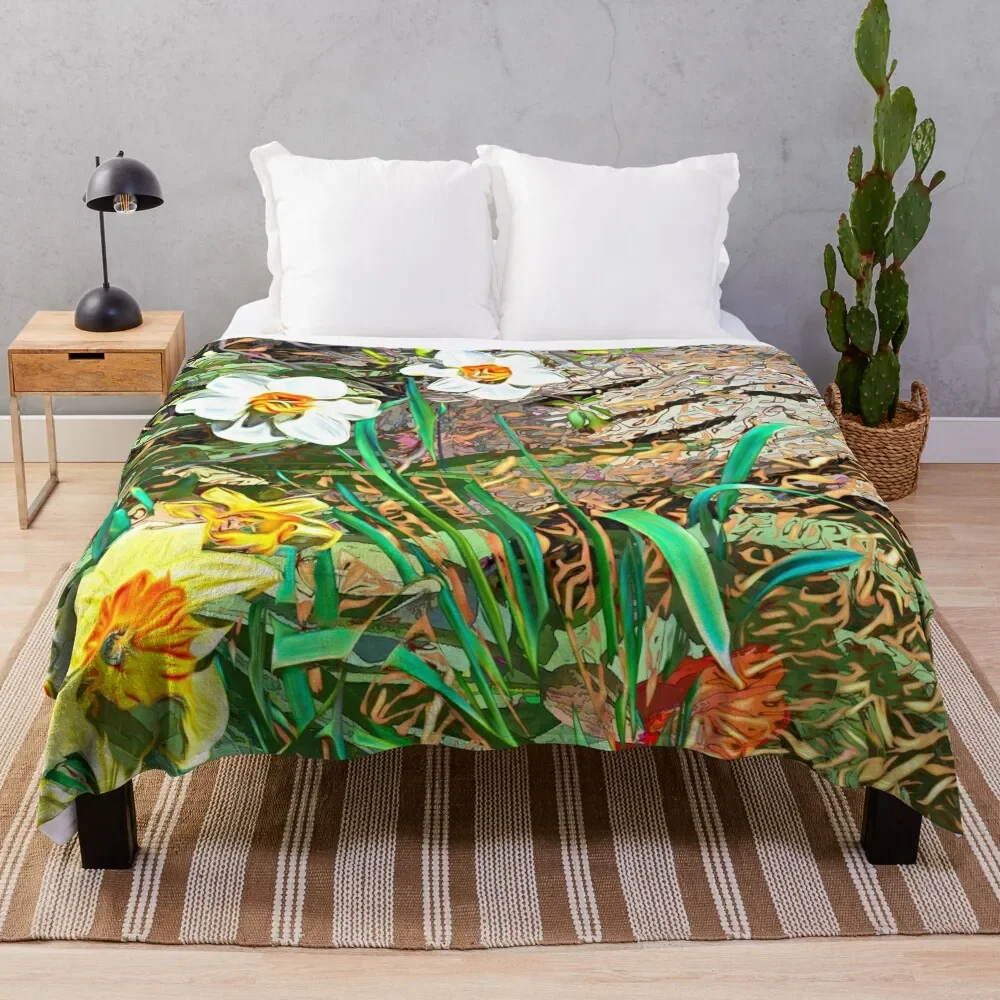 

First Walk in Spring Throw Blanket Thin manga Bed Blankets Sofas Of Decoration Blankets