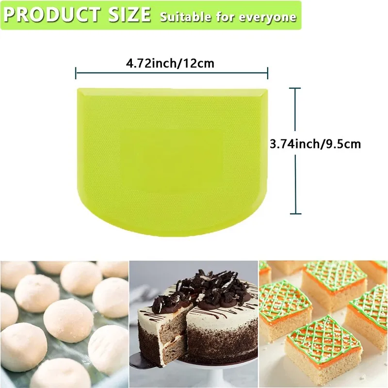 Cake Cream Spatula Dough Knife Cutter Butter Batter Scraper Decorating Plain Smooth Edge Spatulas Kitchen Baking Pastry Tools