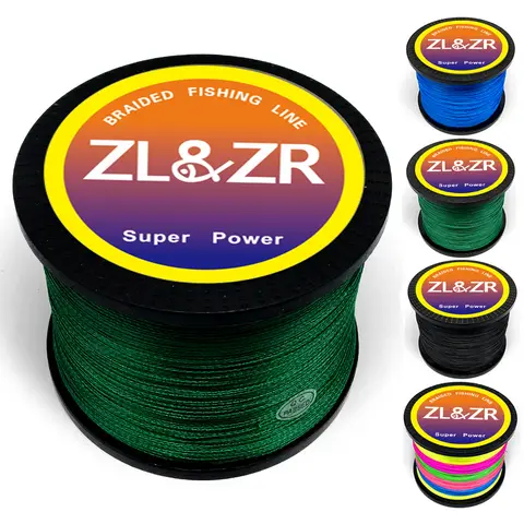 4 Strands PE Fishing Line Braided Super Strong 10LB-85LB for Lake and Sea 100M 100% Multifilament Woven Wire