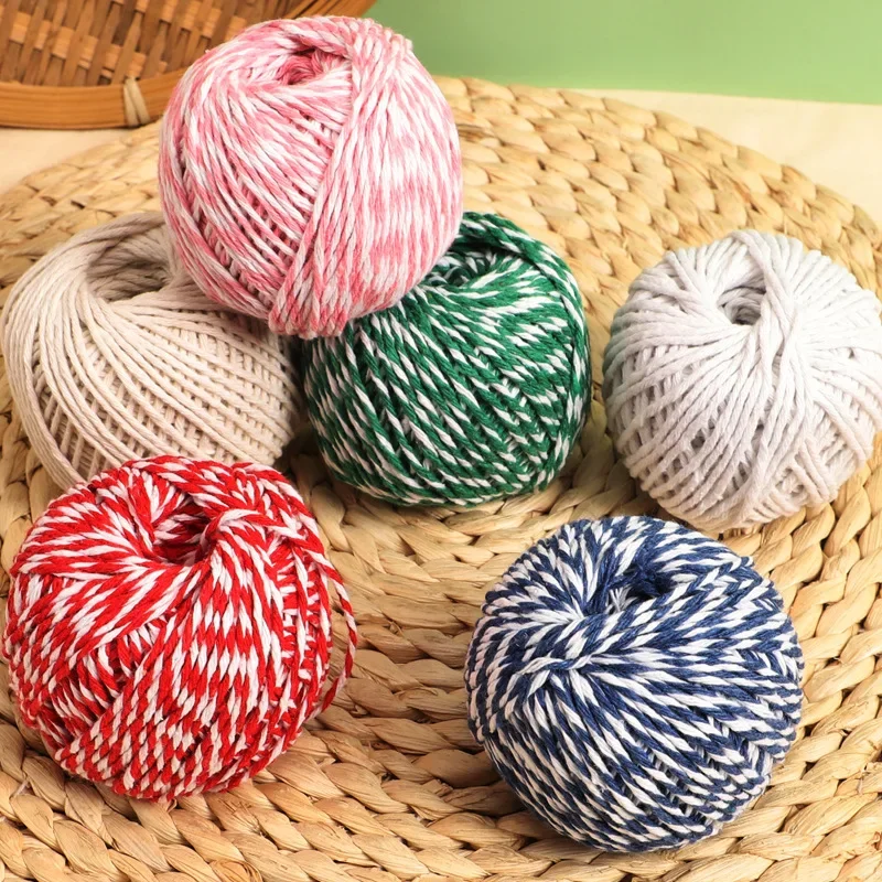 

1Roll 197-feet Cooking Tools Butcher's Cotton Twine Meat Prep Trussing Turkey Barbecue Strings Meat Sausage Tie Rope Cord