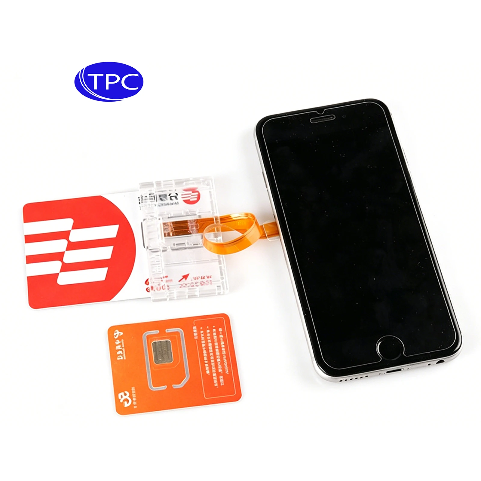 TPC Transparent Durable Universal SIM Card Open Device Big To Small Converter SIM Card Adapter