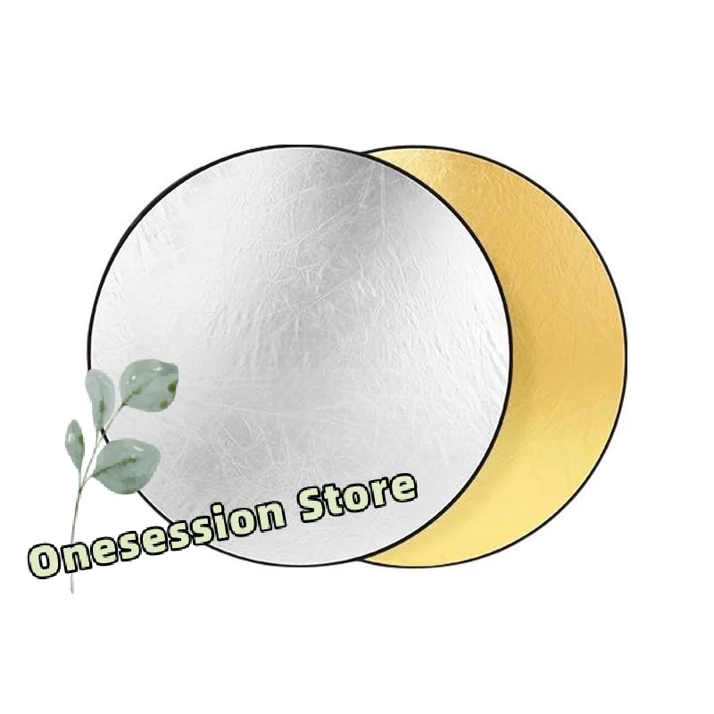 2 In 1 Photography Light Reflector Portable Foldable Cost Effective for Studio Portrait Hobbyist Outdoor Shooting