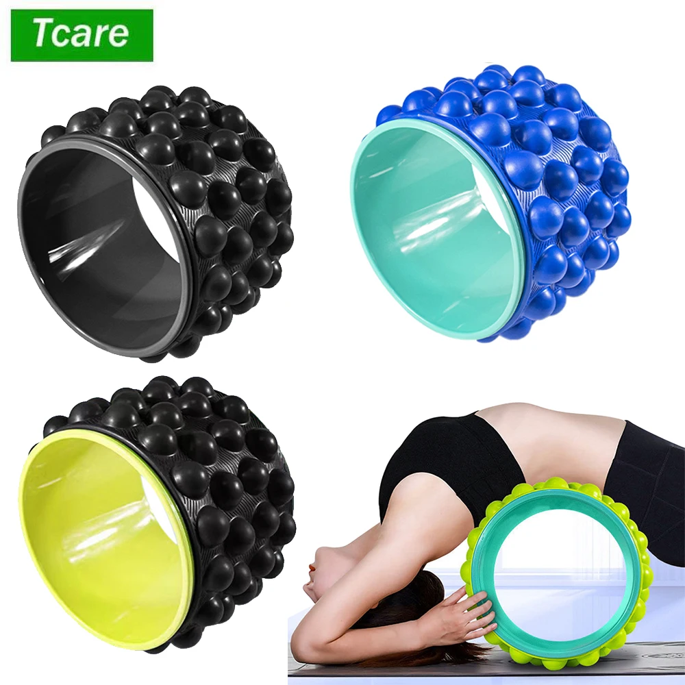 

Tcare Back Massager for Back Pain,Premium Foam Roller The Ultimate Yoga Wheel,Spine Cracker,Back Massage Wheel for Back Cracking