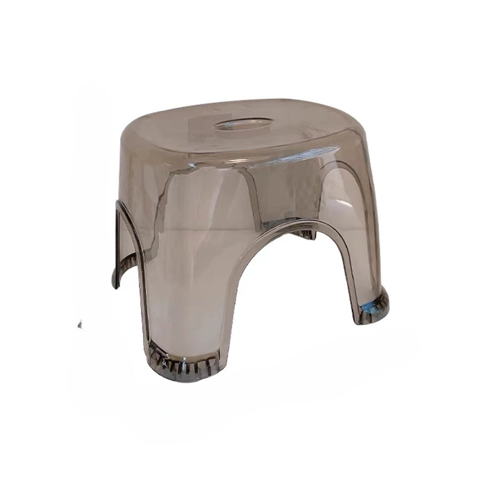 

Acrylic Transparent Shoe Changing Stool Creative Living Room Coffee Table Low Stool Household Bathroom Shower