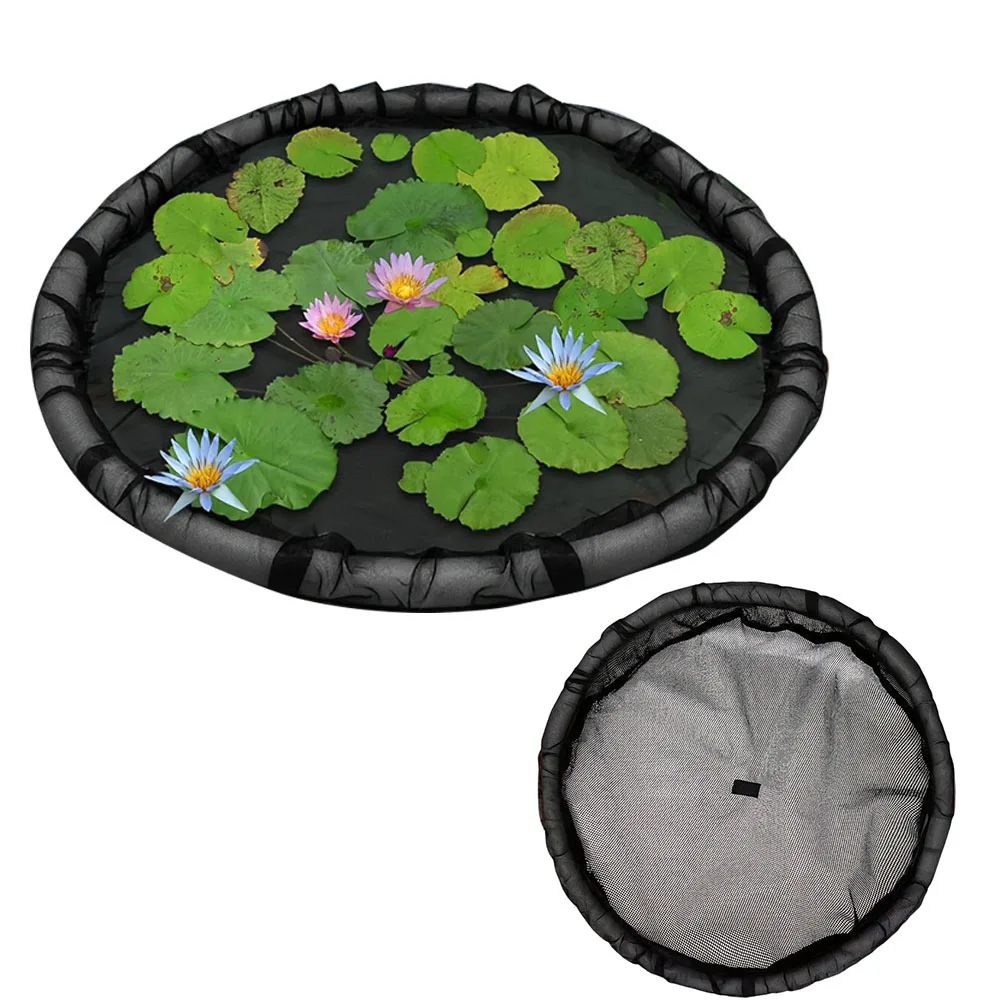 Protector de Plantas Flotante Redondo para Estanques, Tabla de Aislamiento de Plantas Flotante Anti-roeduras de Peces, Isla Flotante para Flores Acuáticas