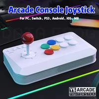 DATA FROG Y5A consola de juegos Arcade Joystick para Switch Android iOS Windows Arcade Fight Stick soporte inalámbrico Bluetooth