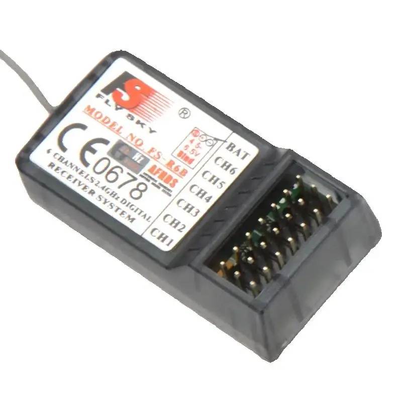 FlySky FS-R6B 2.4Ghz 6CH Receiver Receptor Failsafe for FS CT6B FS-T6 FS-TH9X i6 i10 Radio Transmitter Remote Control