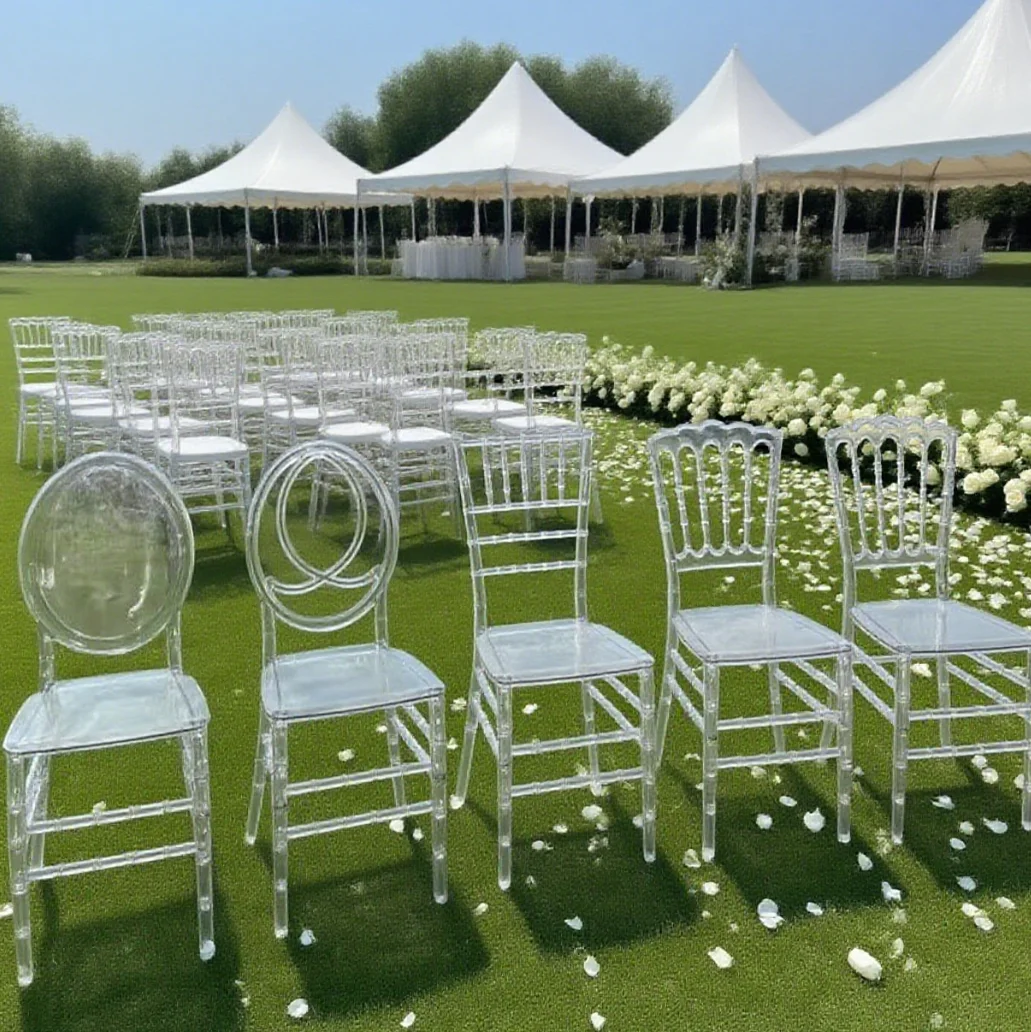 

32pcs )f30 Design Furniture Wedding Napoleon Chairs For Sale Commercial Transparent Event Dining Chairs
