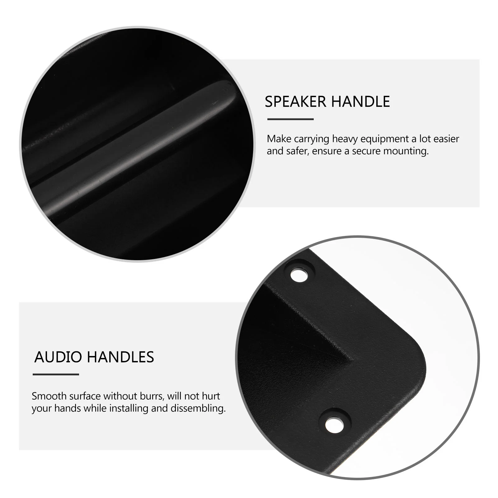 2-teiliger Ersatz-Lautsprecher-Schrank-Gurtgriff, seitlicher Subwoofer-Verstärker, versenkte Lautsprechergriffe, Audio-Zubehör