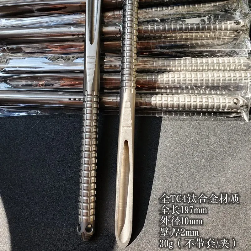 Imagem -02 - Edc Titanium Alloy Crowbar Ferramentas Multifuncionais Ferramentas Manuais Engrenagem de Acampamento ao ar Livre