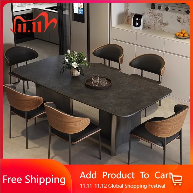

Итальянский простой обеденный стол, современный романтический удобный ресторанный стол для прихожей, высокое качество, необычная мебель для дома Muebles