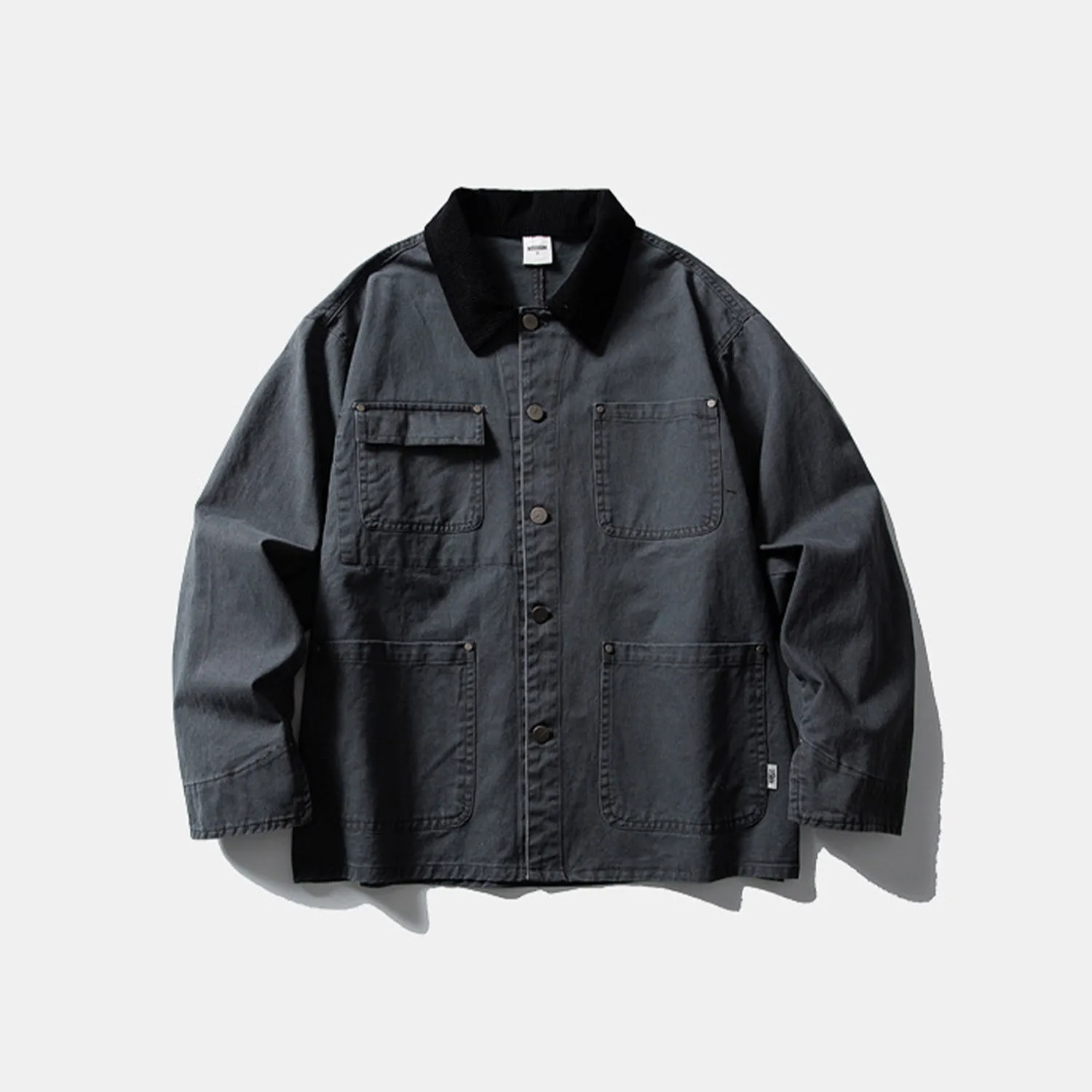 

Мужская повседневная куртка в стиле ретро с эффектом потертости, с отложным воротником, утепленная, осенняя, новая модель, из полиэстера, для отдыха