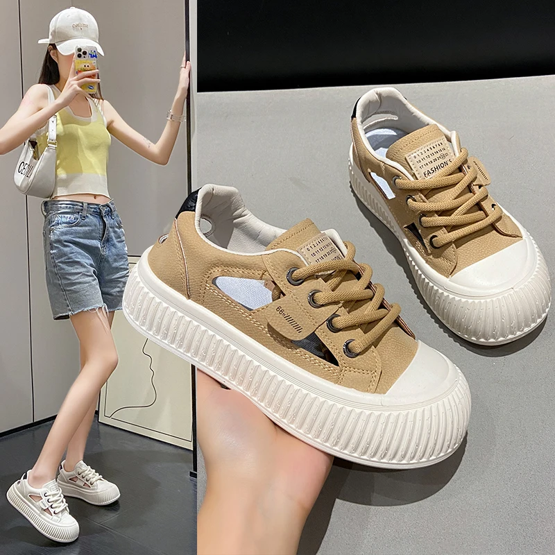 

Women's 5CM Platform Sneakers for Women Comfortable Walking Shoes Non Slip Rubber Sole Casual Fashion Lightweight Footwear