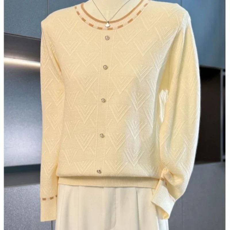 

Женский пуловер с длинными рукавами, модная свободная трикотажная верхняя базовая рубашка