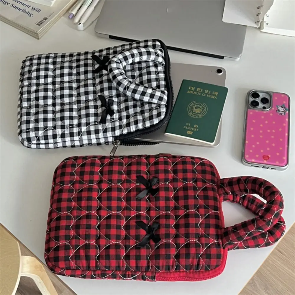 

11/13/15.6 inch Laptop Shoulder Bag Large Capacity Bowknot Tablet Sleeve Case Multifunctional Shockproof Laptop Handbag
