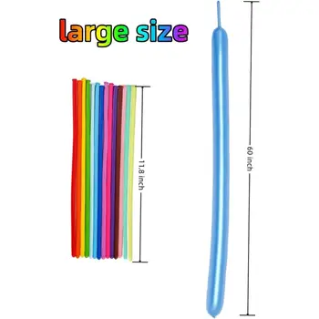 1000 個氣球,包含 260 個不同材質的長條氣球,其中 600 個為啞光材質,200 個為金屬材質,200 個為粉彩色材質,非常適合用於創意裝飾。 6 最佳銷售 3個氣球 - №5