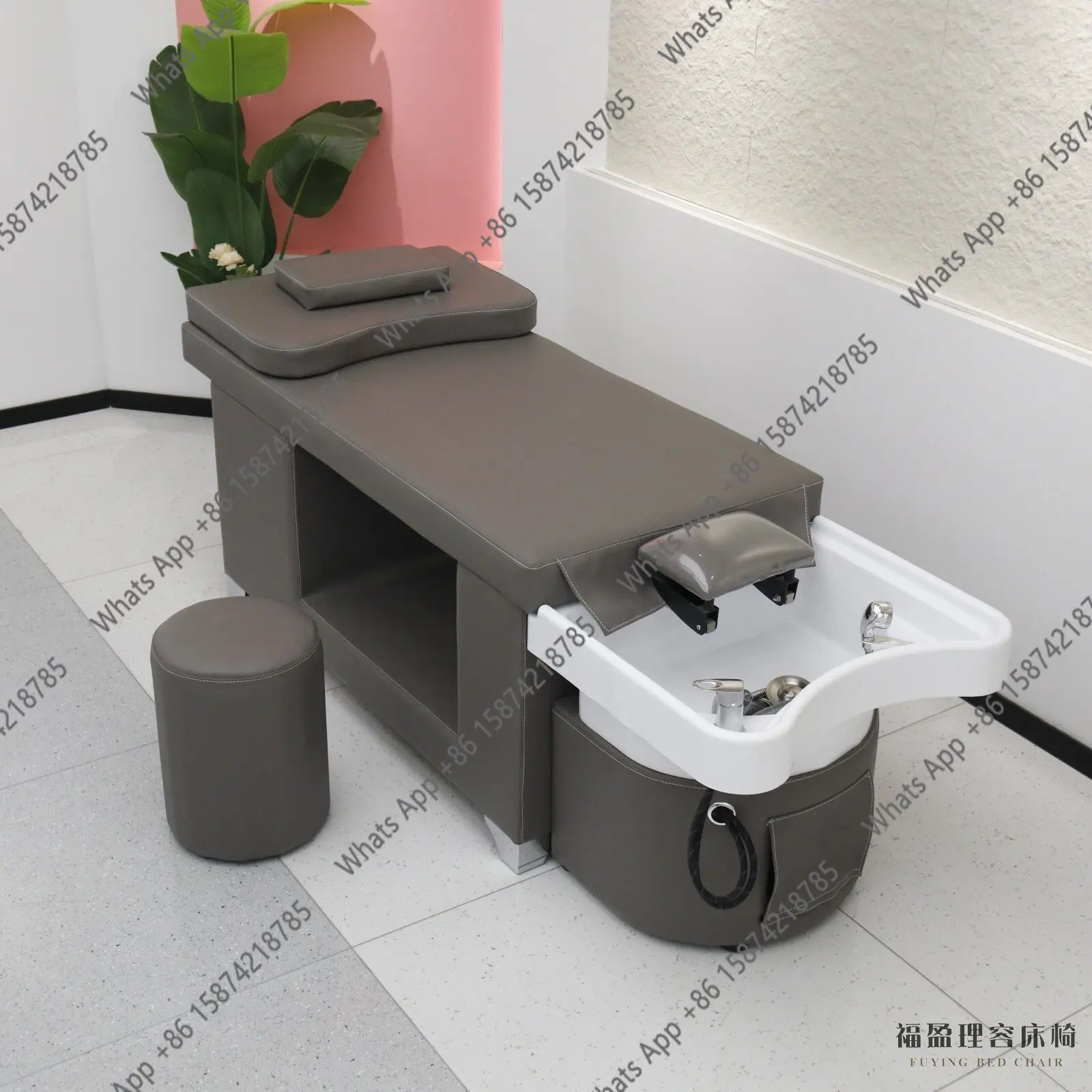 Ceramic basin shampoo bed Barber shop Hair salon Special hair salon Thai massage bed Flush bed