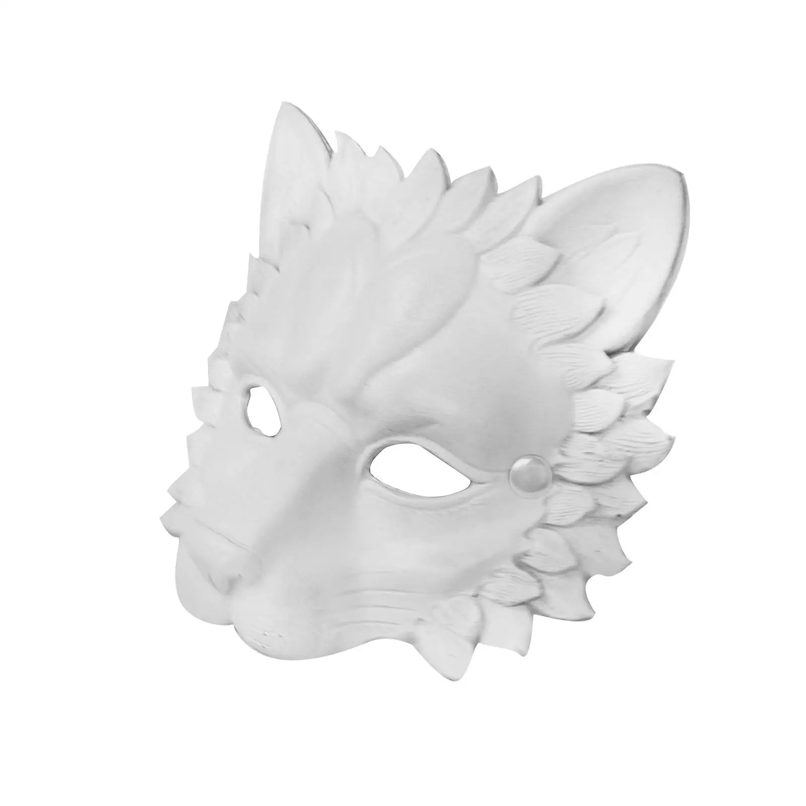 Masque de Lion demi-visage, fourniture décorative Durable 3D pour mascarade d'halloween, masque de Lion en mousse PU, fournitures de fête pour Costume adulte