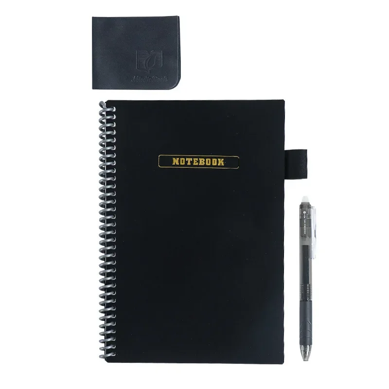 A5 Reusable Notebook Waterproof Erasable Spiral Notepad Hardcover Student Drawing Book Planner Book Whiteboard Spiral Notebook
