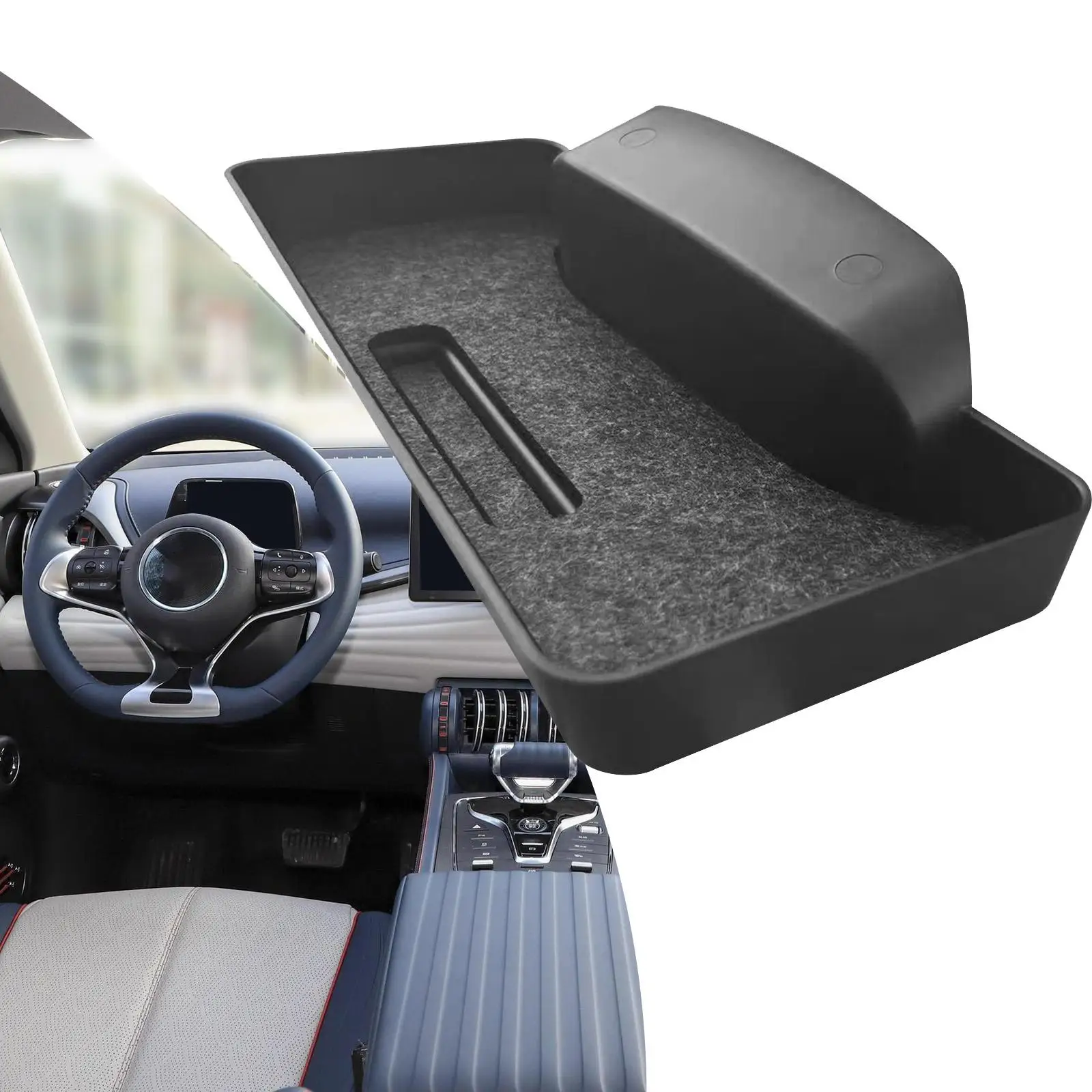 Auto Dashboard Opbergdoos Mobiele Telefoon Zakje Multifunctionele Auto Interieur Accessoires Voor Byd Zonnebril Kaarten Sleutels Portemonnee