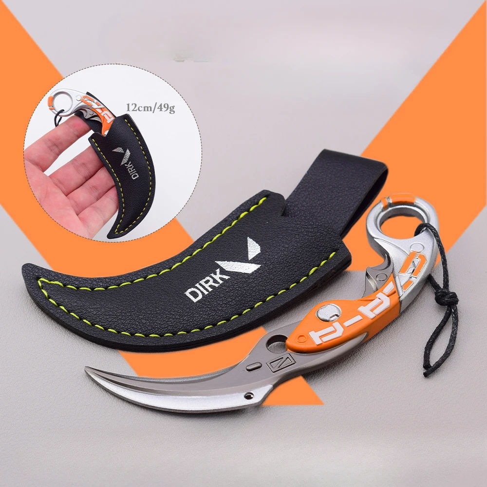 12CM Valorant Karambit Game Randapparatuur Xenohunter Mes Metalen Wapen Model Collectible Bureau Ornamenten Cosplay Samurai Jongen Speelgoed