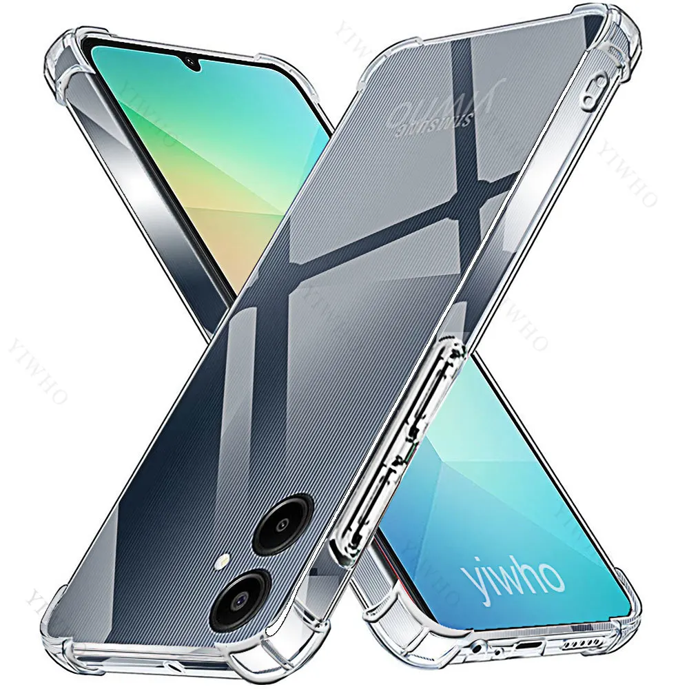 Shockproof Clear Soft Phone Case for Samsung Galaxy A06 A05 A55 A35 A25 A15 Back Cases Transparent Covers A 06 05 55 25 15