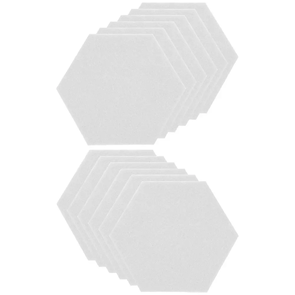 12Pcs Hexagon Acoustic Absorption Panel Soundproof Wall Decorative Board for Studio Office Game Room Ktv Gym School Recording