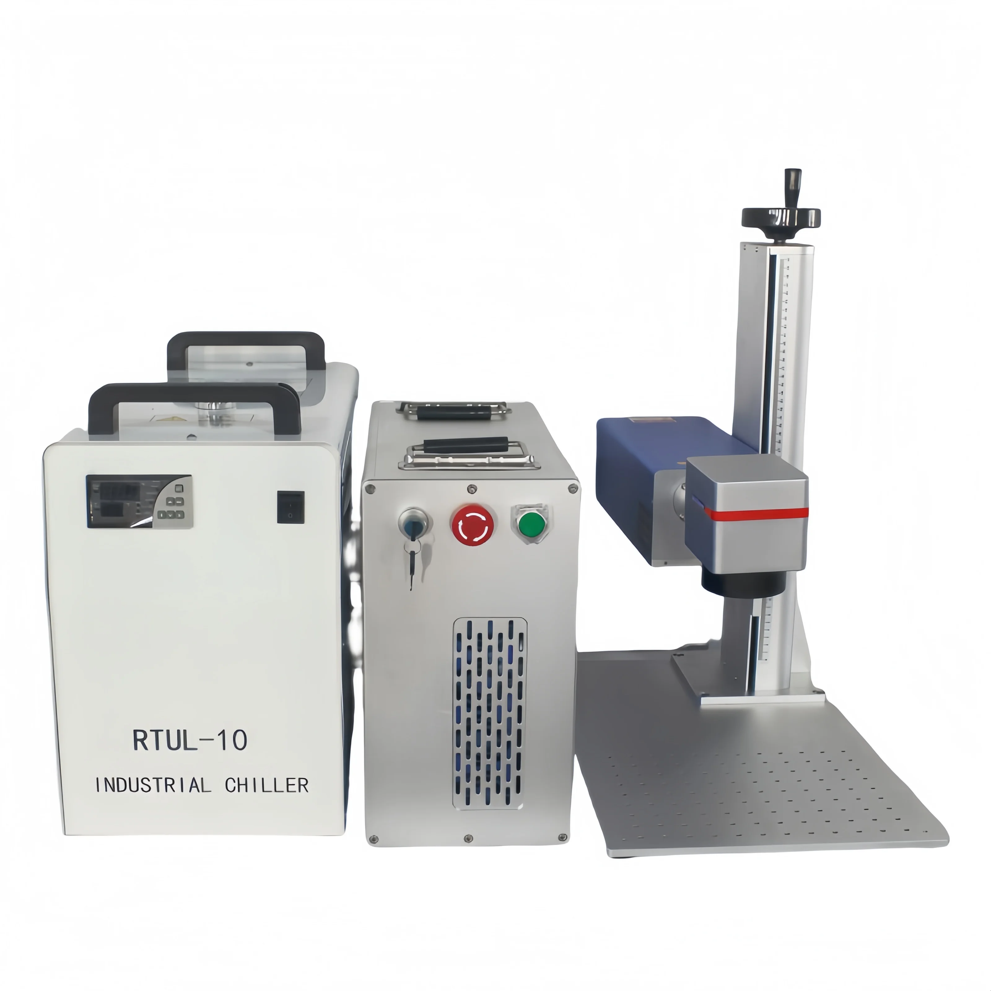 Factory Price 3W 5W 10W UV Laser Marking Machines Automatic Split Desktop Mental Wood Leather Nonmetallic Material Glass