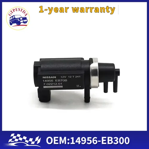 Piezas de coche 14956EB70B Turbo Boost solenoide para Nissan Navara D40 Pathfinder R51 2,5 14956-EB70B 14956-EB300 14956EB70A 14956EB300