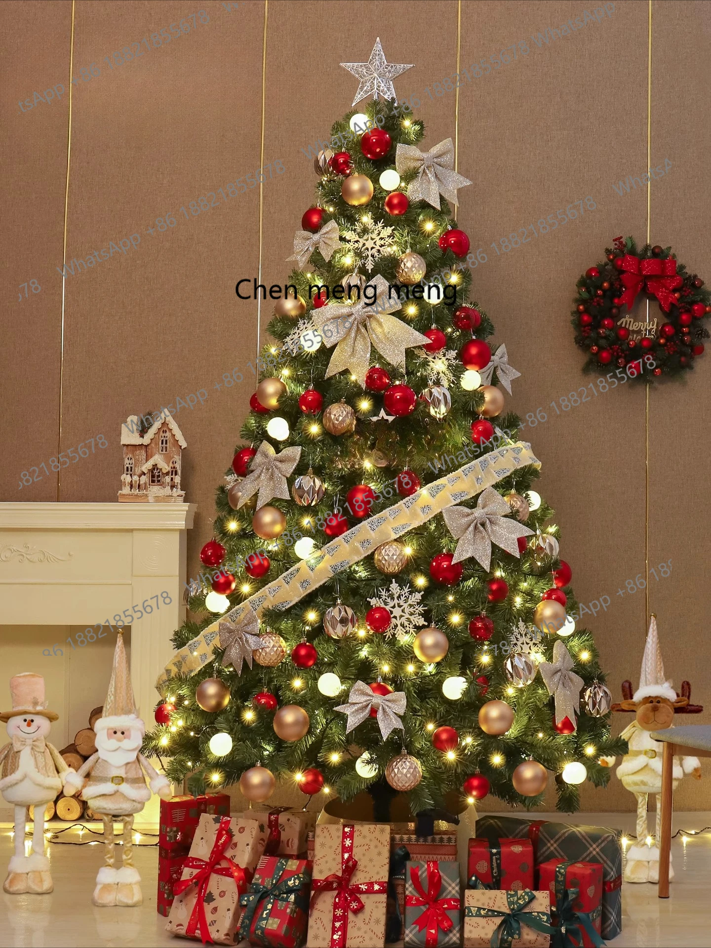 

Christmas tree living room ornament home decoration large luminous set Christmas decorations