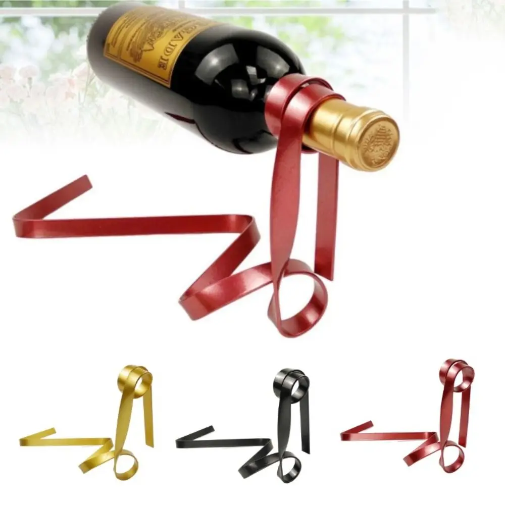 Kreativer schwebender Weinregal-Ständer aus Eisen für Tischdekoration und Schrank – Flaschenhalter für Zuhause