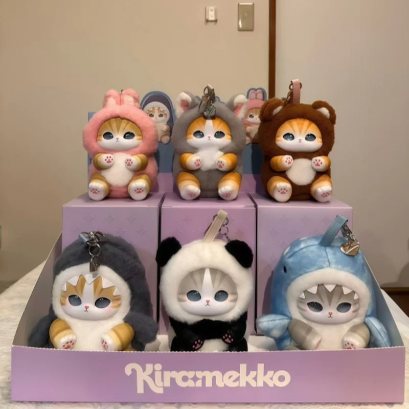 

В наличии: Оригинальная виниловая фигурка Mofusand Cat Fushandi Sparkling Shark Cat из серии трансформируемых животных, виниловая кукла в слепой коробке, декоративная игрушка, подарок