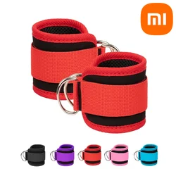 Kabel Xiaomi paski na kostkę podwójny D-ring mankiety na kostki do ćwiczeń na siłowni pośladki nogi trening siłowy orteza wsparcie akductory sportowe