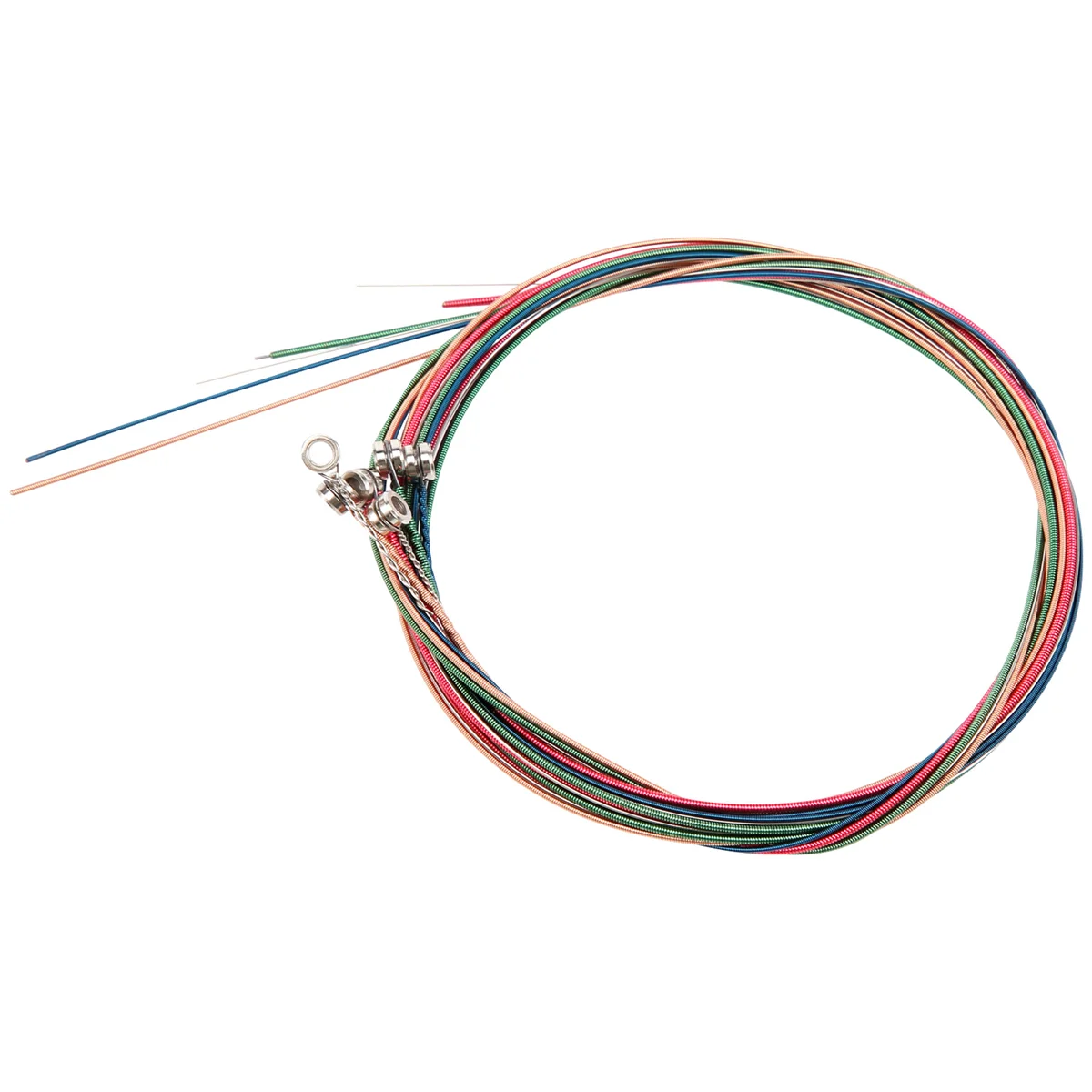 Set corde colorate arcobaleno per chitarra acustica