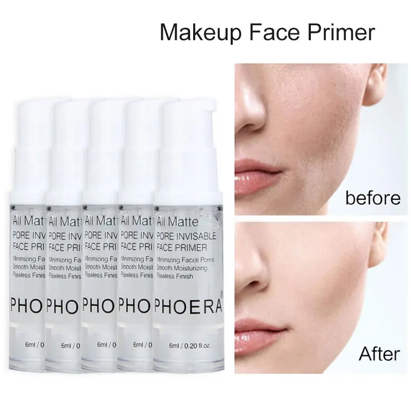 PHOERA 3/5 stücke Make-Up Gesicht Primer Set Unsichtbaren Poren Öl-control Gesichts Creme Erhellen Foundation Primer Kosmetische TSLM1