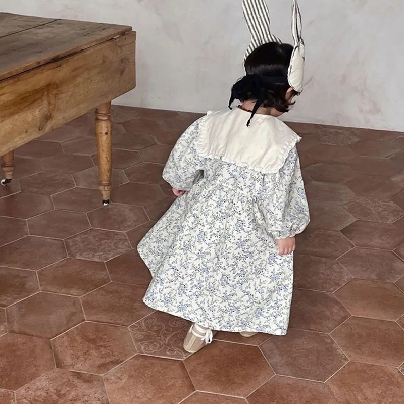 Vestido floral Milangel para niña – Otoño - imagen 2