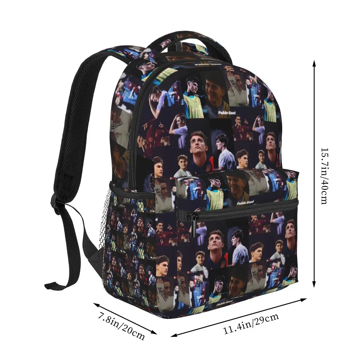 Pablo Gavi Aesthetic Backpacks Boys Girls Bookbag Students School Bags Cartoon Laptop Rucksack Shoulder Bag Large Capacity