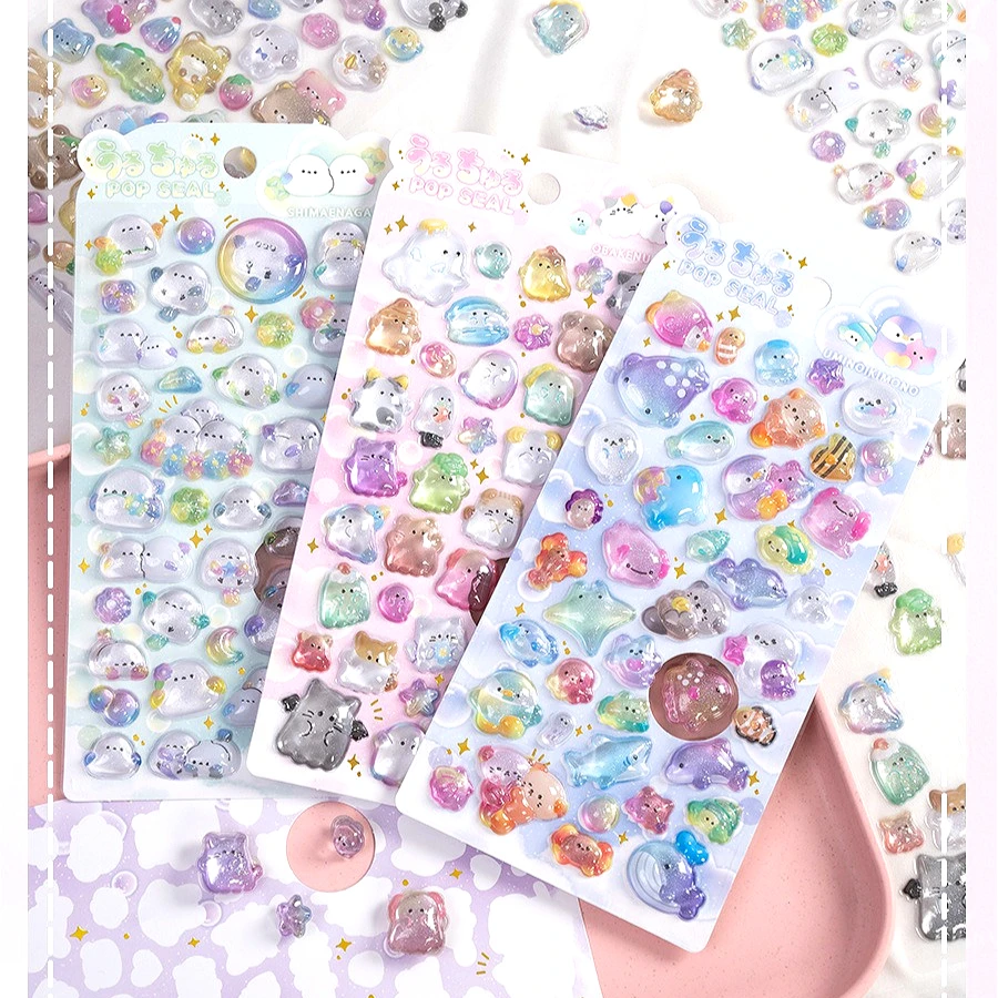 

Милые 3D-наклейки из кристаллов для детских телефонов, альбомов и дневников