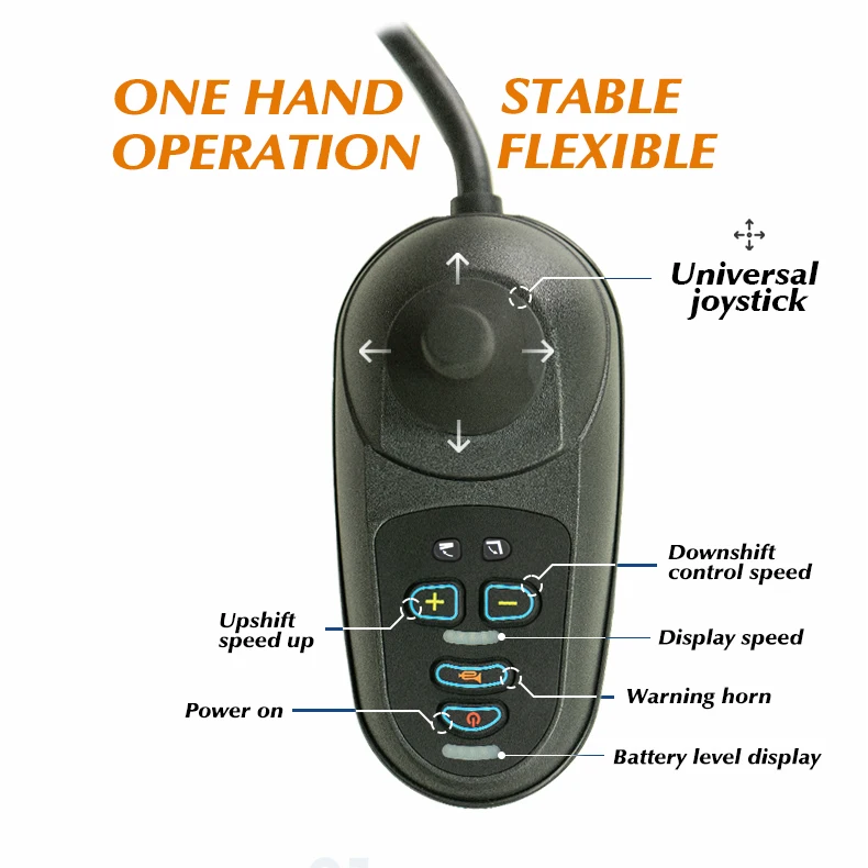 Universal Electric Wheel Chair Joystick Controller, Can Control Push Rod, Factory Price, 35A,