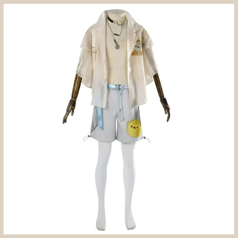 Игра Naraka: Bladepoint Kylin Zhang Косплей Костюм Летний пляжный купальник Рубашка Шорты Полный комплект Парик Мужской Карнавальный костюм для вечеринки;2'a