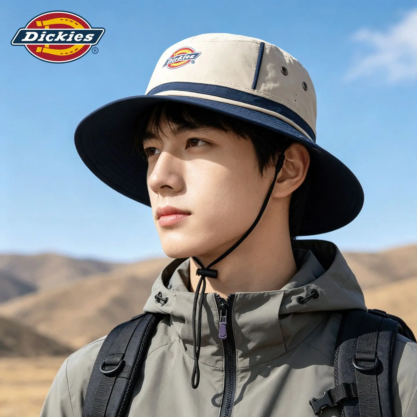 Dickies Outdoor Bucket Hat, New Fashion Hiking Breathable Foldable Sun Protection Cap for Men Women