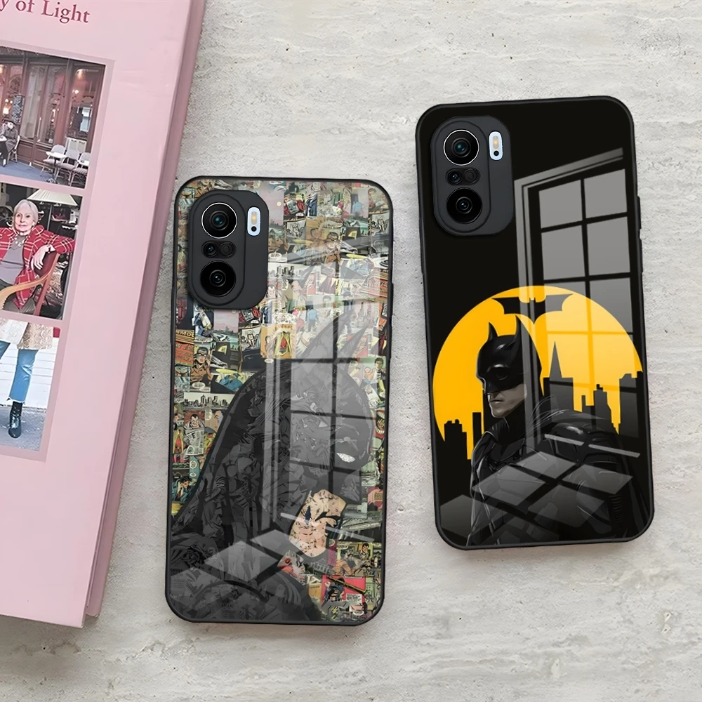 Cool Superhero Batman Phone Case For Redmi 13 12 13c 12c Note 13 Pro Plus 11 12 Pro 10 12s 9t 11s Tempered Glass Cover