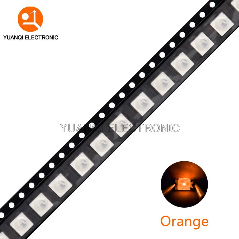 1000 قطعة/2000 قطعة 5050 3528 1210 SMD LED أبيض أحمر أزرق أصفر أخضر برتقالي دافئ أبيض وردي أرجواني صمام ثنائي باعث للضوء