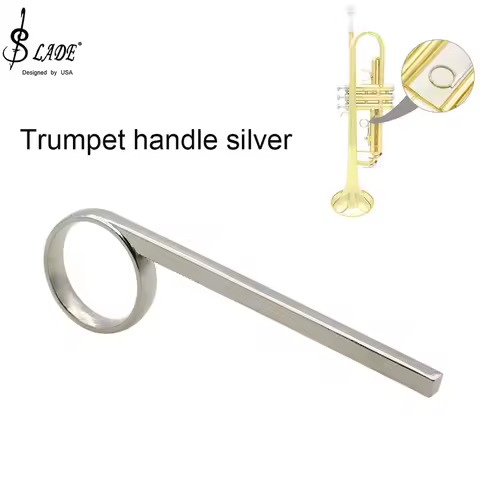 Trumpet Handle Ring Silver Trumpet Hand Pull Ring Third Valve Sliding Finger Pull Ring Brass Instrument Replacement Accessories