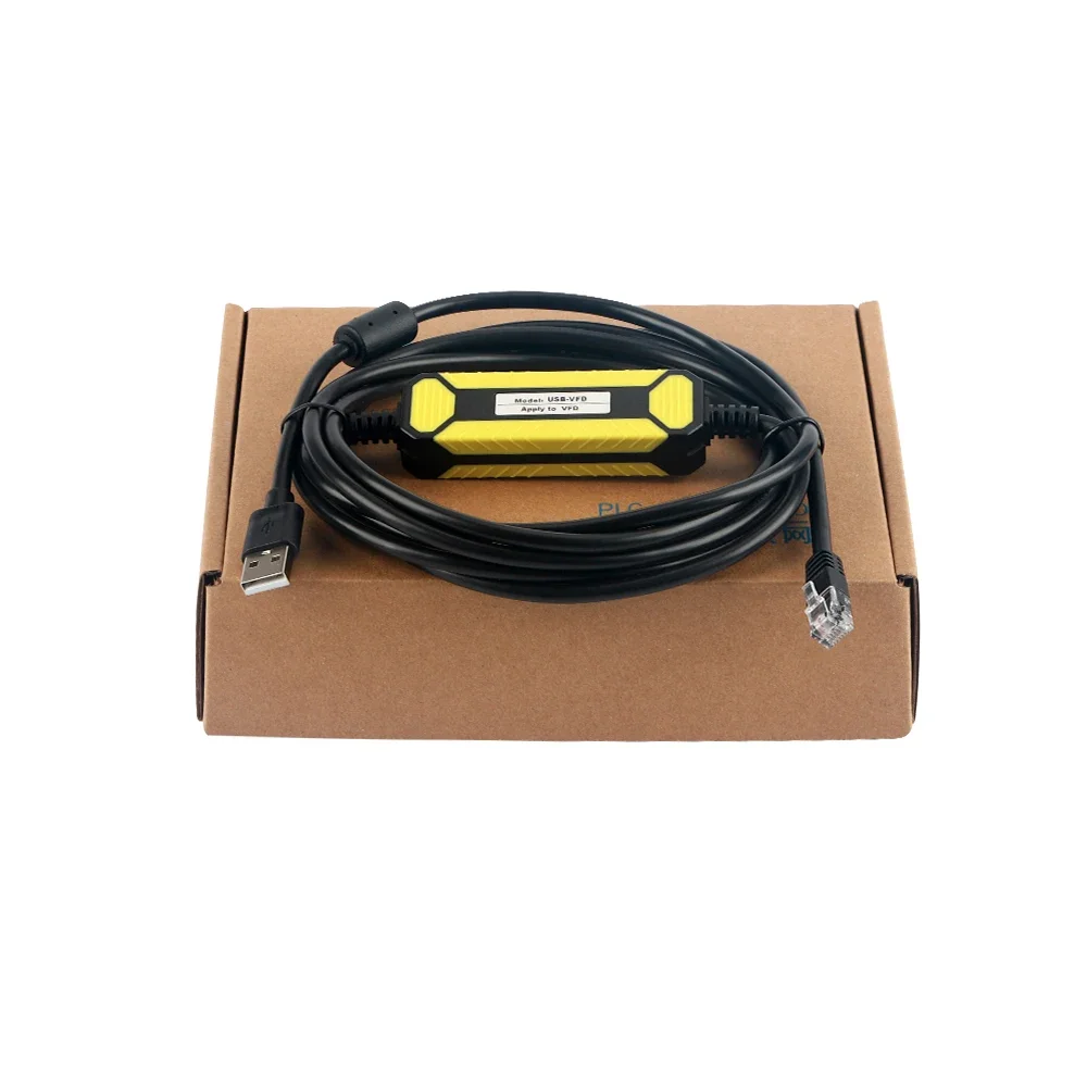 USB-VFD Programming Cable Suitable for Delta VFD-E/EL/ED/CH2000 Series Frequency Converter VFD-USB01 RJ45