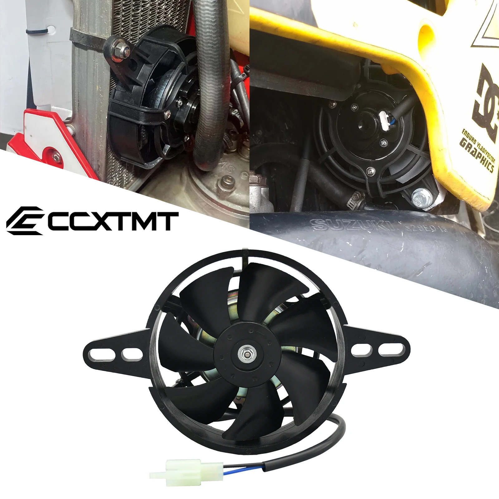 Motorrad 12V Lüfter Ölkühler Motor Kühler Ersatzteile für ATV Quad Go Kart Buggy Honda Yamaha Ktm Kawasaki Motocross