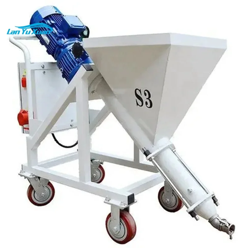 X3 380v Cement Mortar Plaster Machine Thin Fireproof Coating Spraying Machine Construction Suitable For Bucket And Bag Material