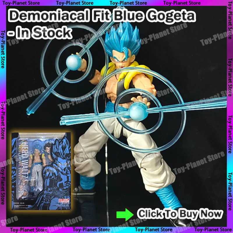 

In Stock Demoniacal Fit Super Saiyan Blue Gogeta Hero Waltz Ver Action Figure Dragon Ball Anime Collectible Model Gifts Toys