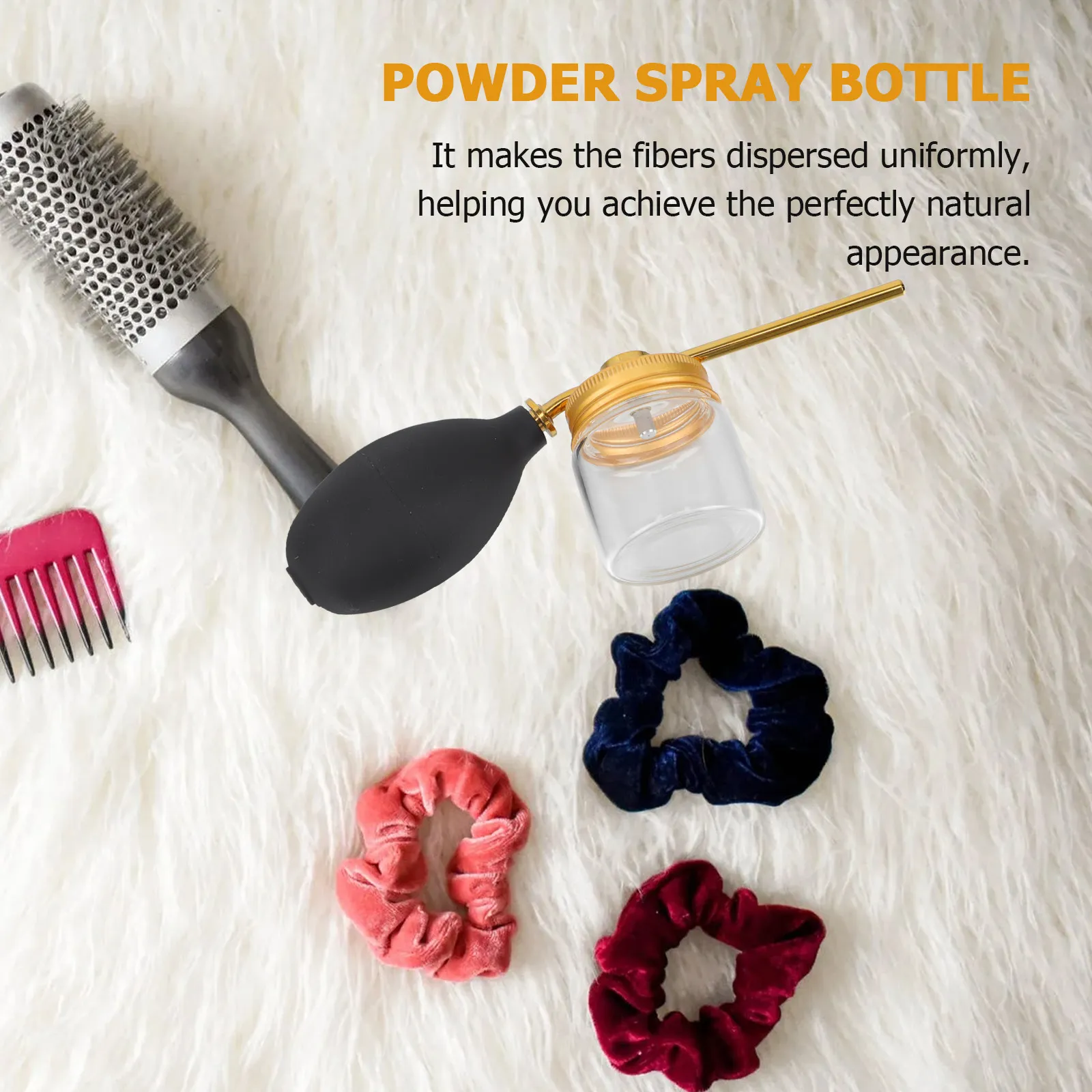 

Спрей-флакон для волокон для наращивания волос, распылитель порошковых волокон, легкое нанесение, экономия волокон, точное распределение, парикмахерский спрей