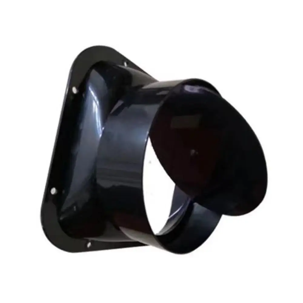 ABS Ventilation Duct Flange Valve Black 100/150/200mm Pipe Check Valve Air Duct Check Ventilation Valve Fresh Air System